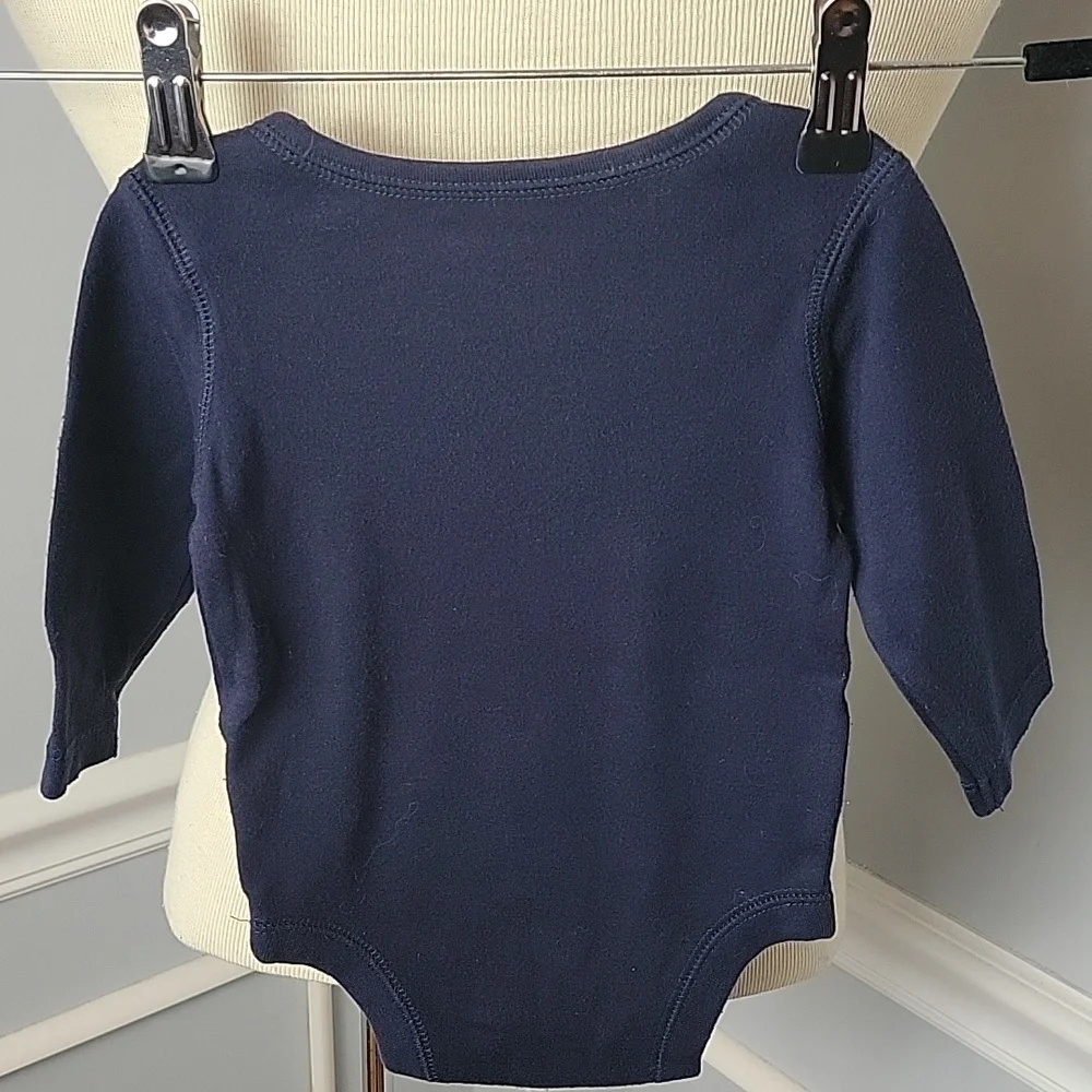 BABY GAP Bundle of 3 Baby Boy Winter Holiday Long‎ Sleeve One Piece Outfits